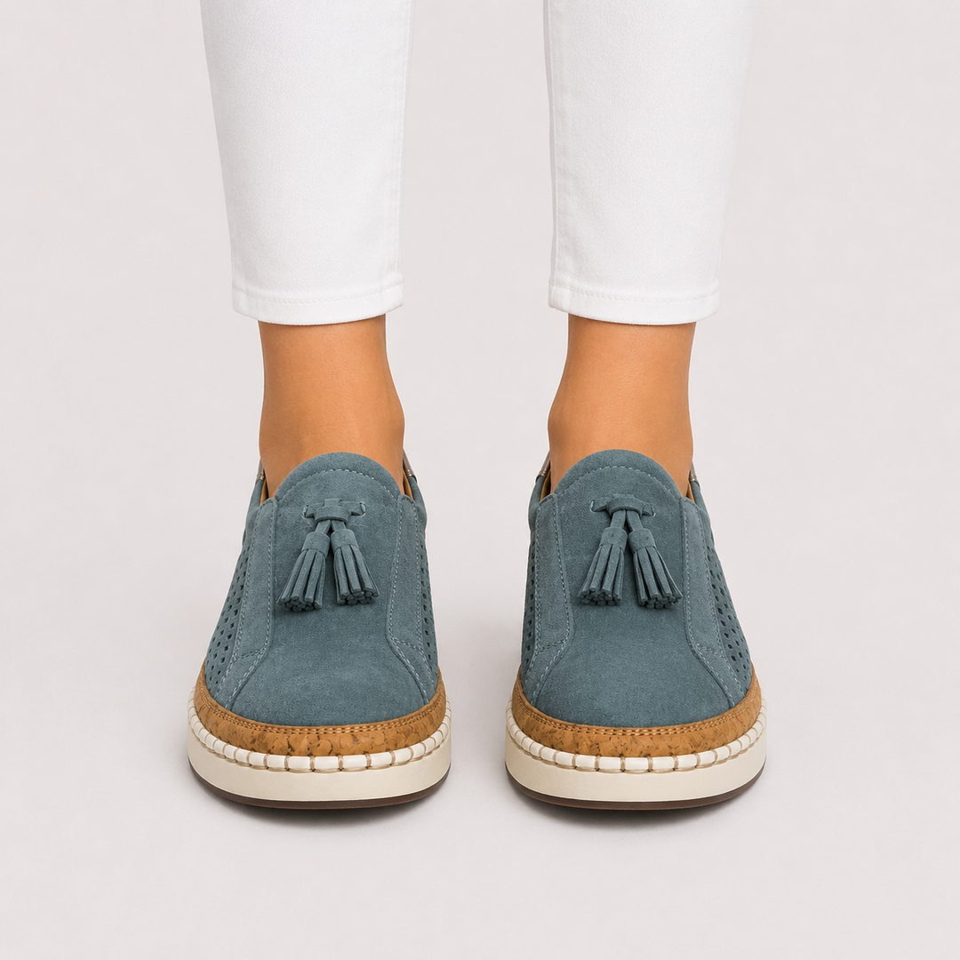 Slipper Damen Loafer Bequem Leicht Alltagsschuhe