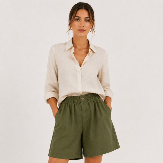 Shorts Damen Leicht Atmungsaktiv Locker Sommer
