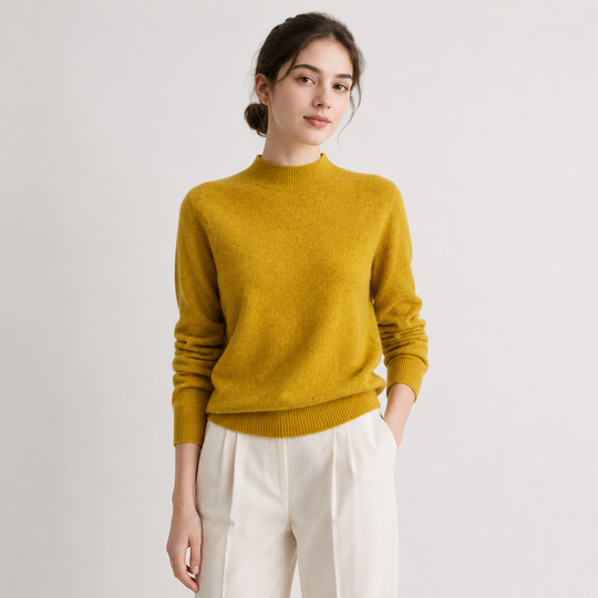 Pullover Damen Premium Bequem Klassisch Winter Strick