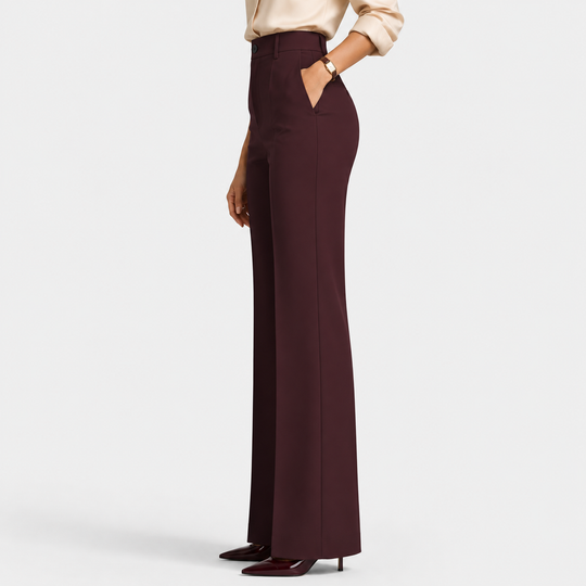 Marlenehose Damen Weites Bein Bequem Business Büro