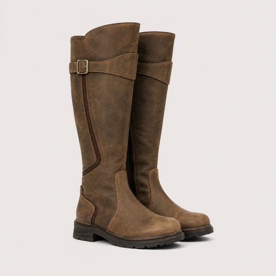 Reitstiefel Damen Zeitlos Elegant Langschaft Winter