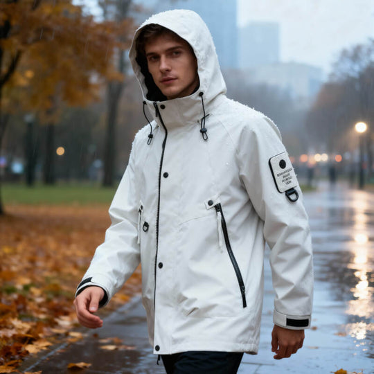 Wasserdichte Softshell Jacke Herren Kapuze Outdoor Tech