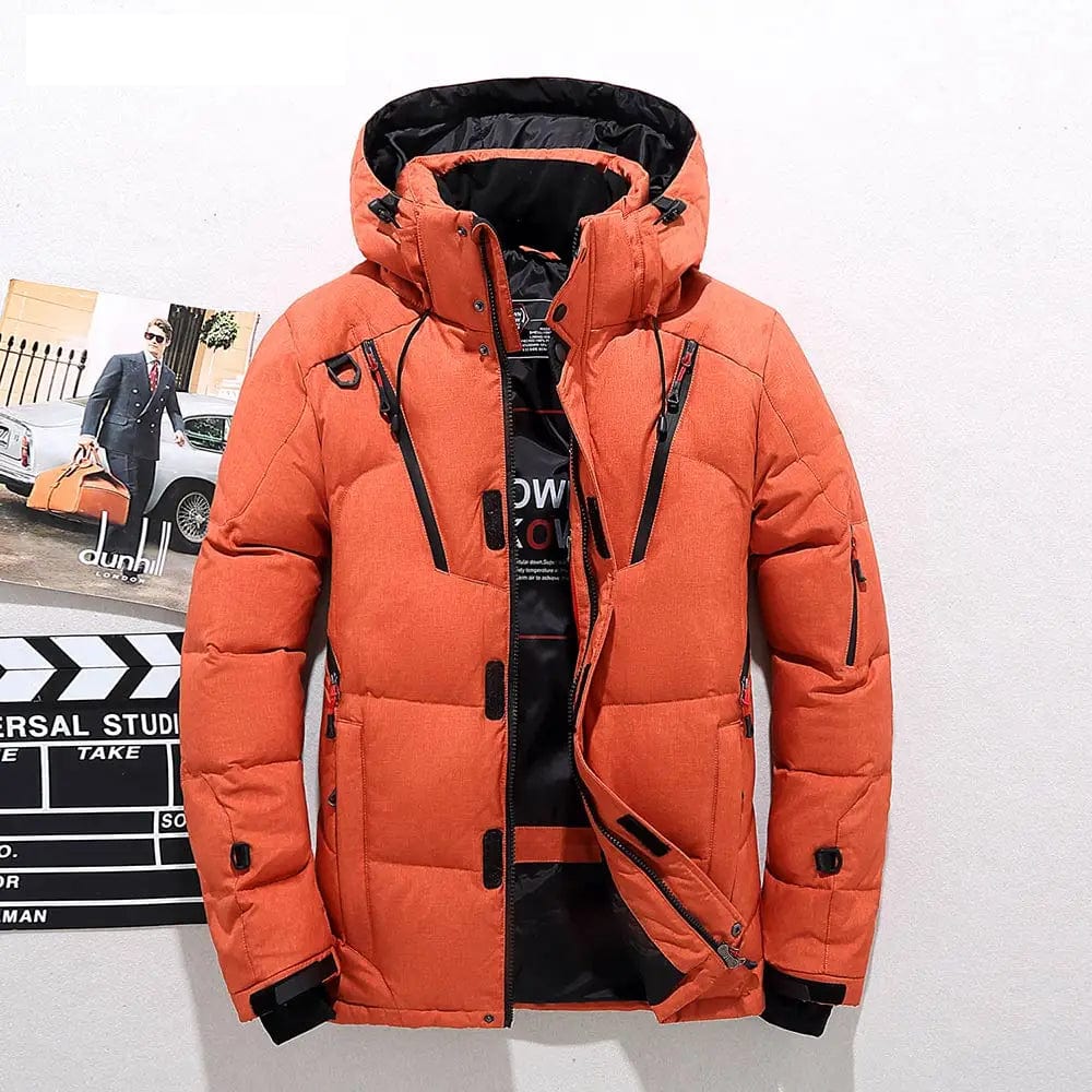 Premium Daunenjacke Herren Puffer Winter Warm Gesteppt