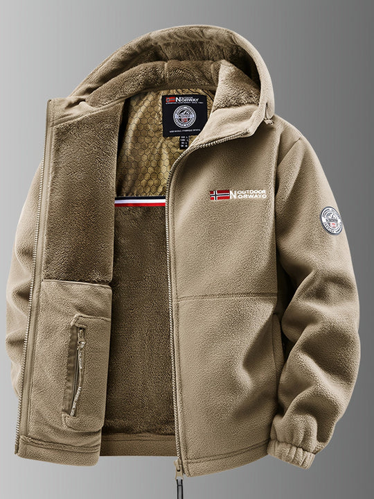 Thermo Winterjacke Herren Fleece Gefüttert Warm Outdoor