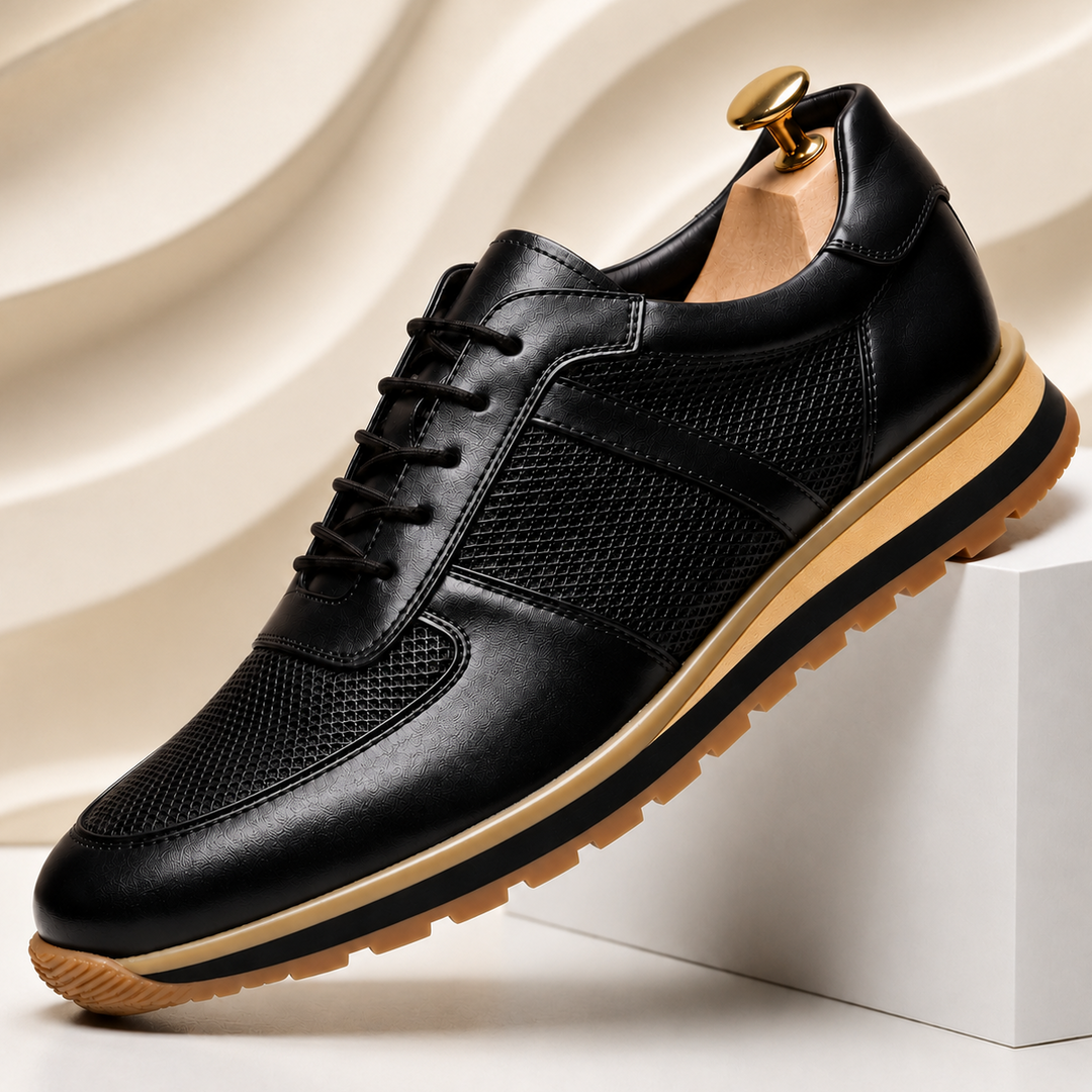 Rindsleder Sneaker Herren Italienisch Casual Komfort