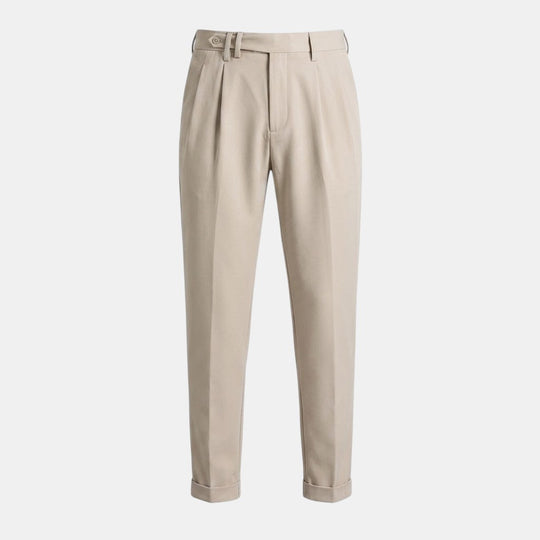 Herren Slim-Fit Bundfalten-Anzughose – Jennoir