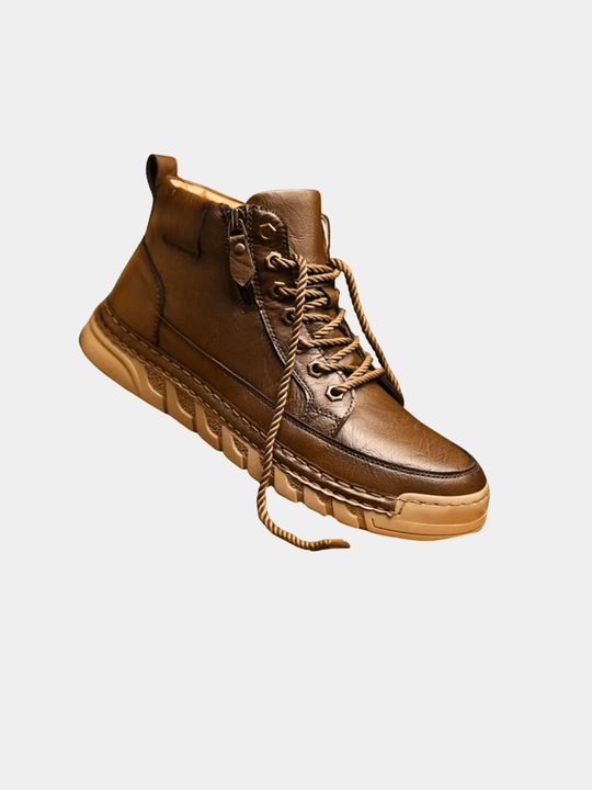 Leder Stiefeletten Herren Schmaler Schaft Gepolstert