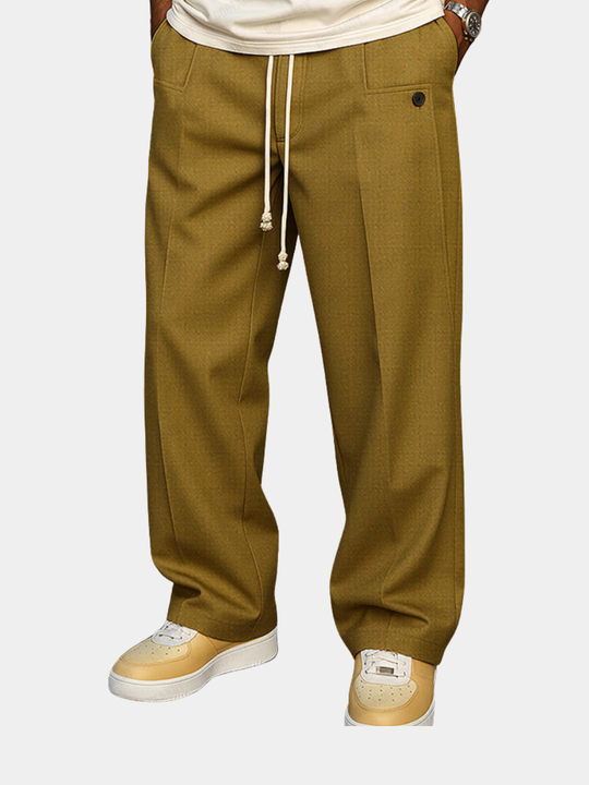 Elegante Anzughose Herren Business Stoffhose Klassisch