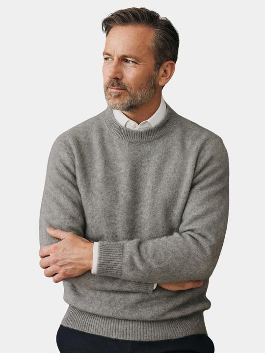 Eleganter Kaschmir Pullover Herren Strickpullover Warm