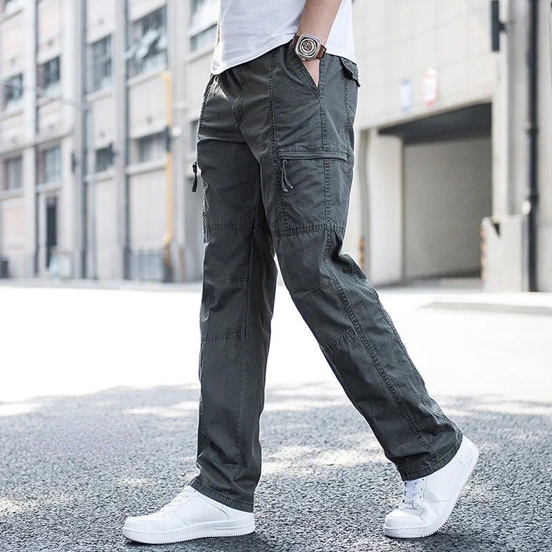 Relaxed Fit Cargohose Herren Outdoor Utility Taschen