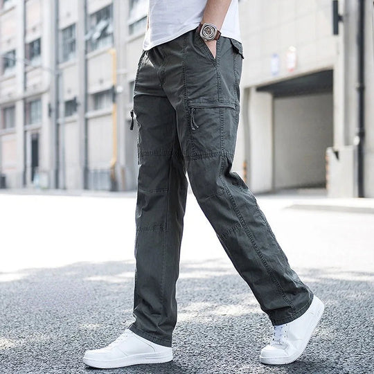 Relaxed Fit Cargohose Herren Outdoor Utility Taschen