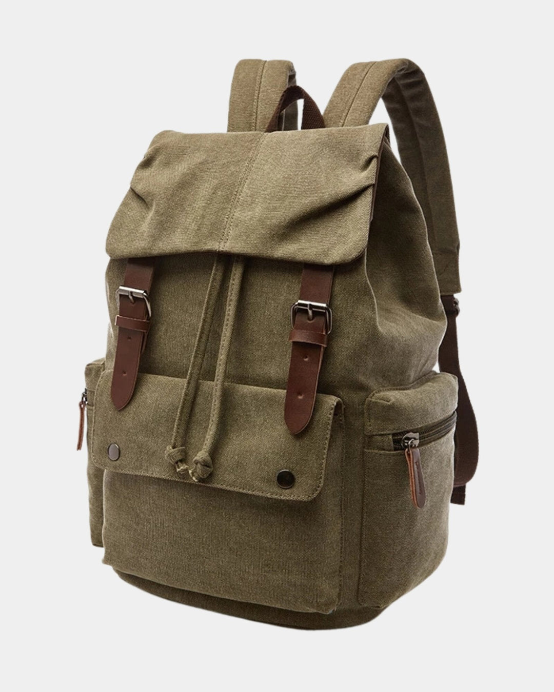 Canvas Rucksack Herren Vintage Laptopfach Reise Alltag