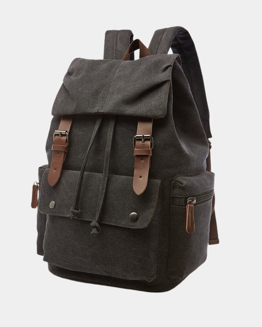 Canvas Rucksack Herren Vintage Laptopfach Reise Alltag
