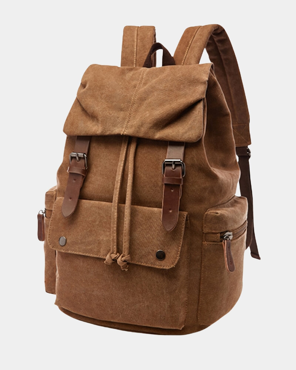 Canvas Rucksack Herren Vintage Laptopfach Reise Alltag