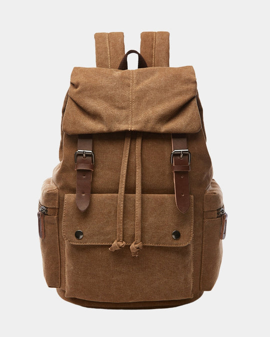 Canvas Rucksack Herren Vintage Laptopfach Reise Alltag