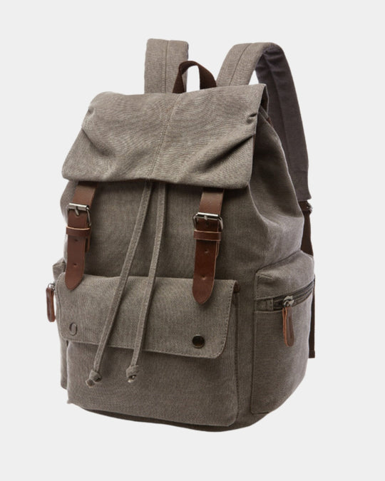 Canvas Rucksack Herren Vintage Laptopfach Reise Alltag