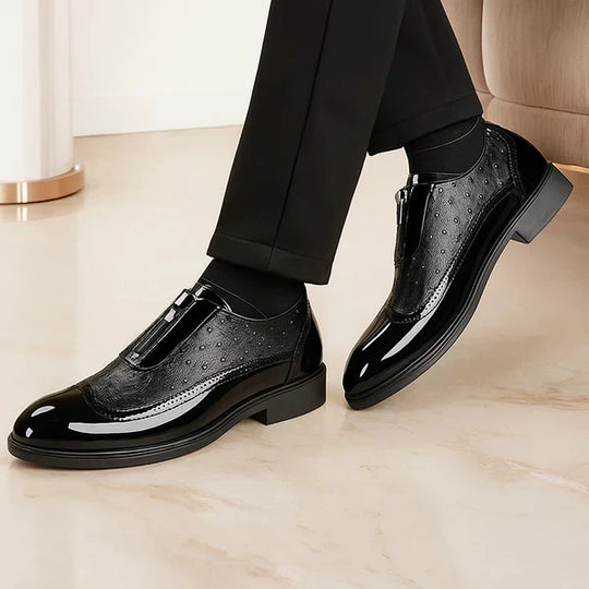Straußenleder Oxford Herren Anzugschuhe Business
