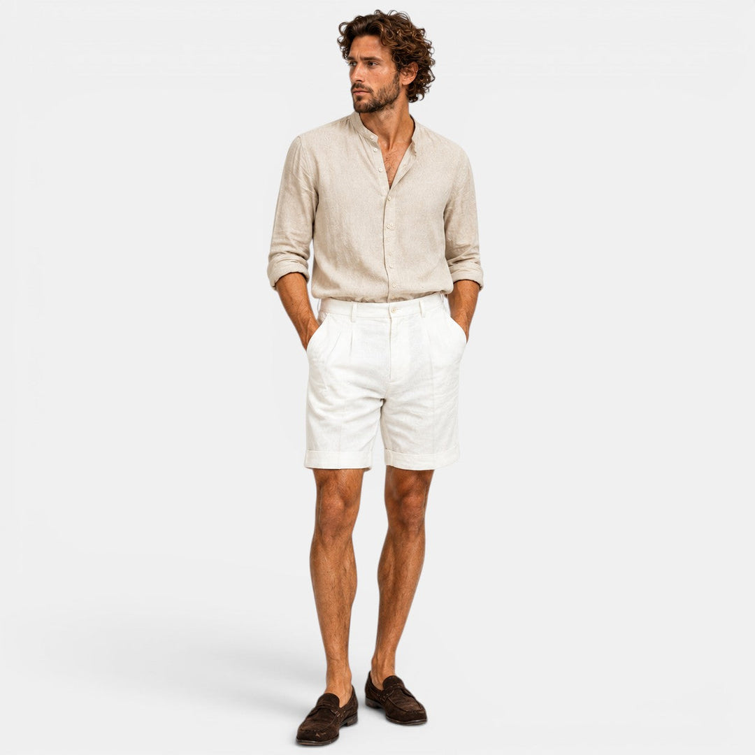 Herren Lockere Leinenshorts – Jennoir