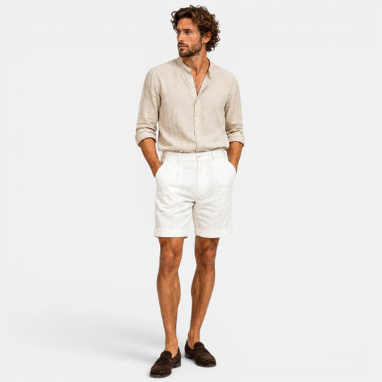 Herren Lockere Leinenshorts – Jennoir