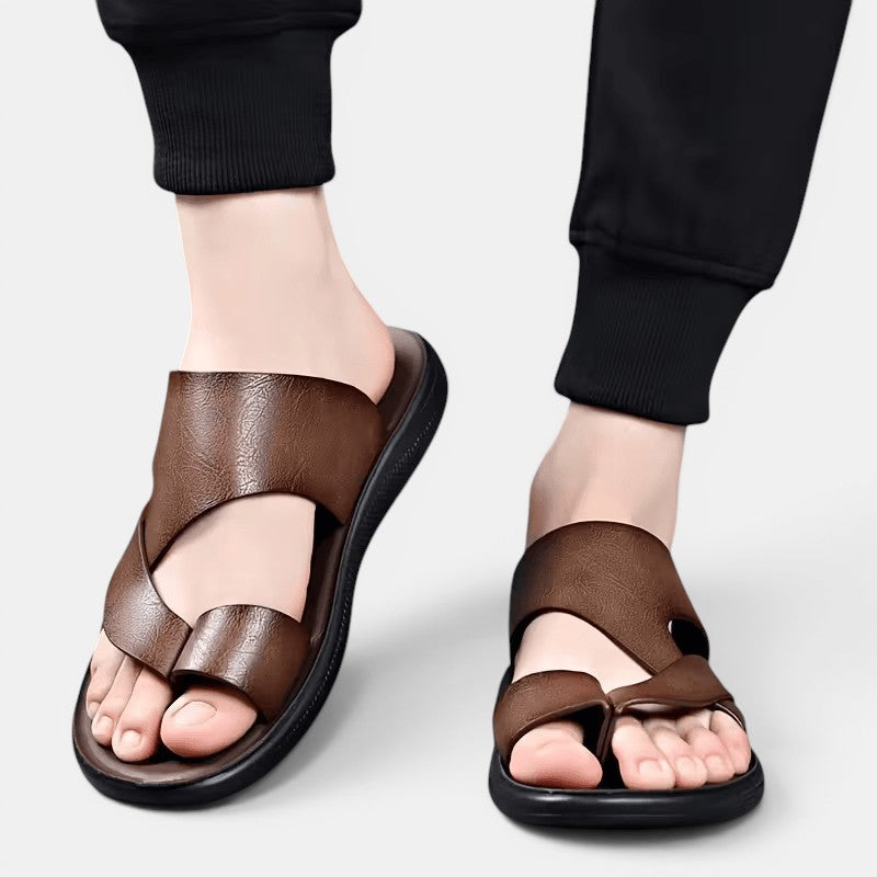 Herren Bequeme Ledersandalen – Jennoir