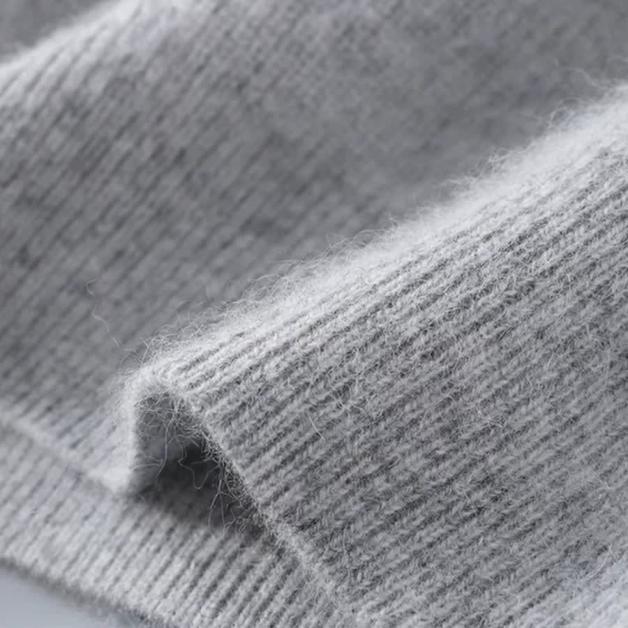 Kaschmir Pullover Herren Colourblock Rundhals Leicht