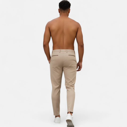 Herren Klassische Bundfalten-Businesshose – Jennoir