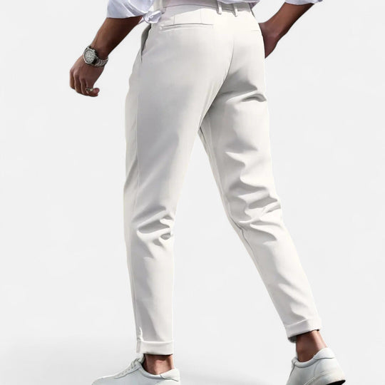 Herren Slim-Fit Bundfalten-Anzughose – Jennoir