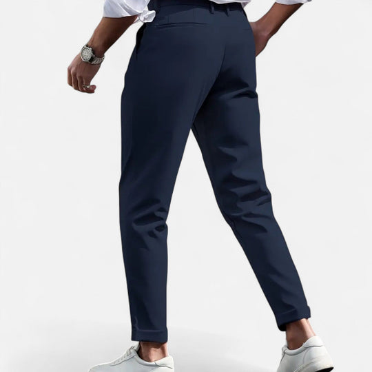 Herren Slim-Fit Bundfalten-Anzughose – Jennoir
