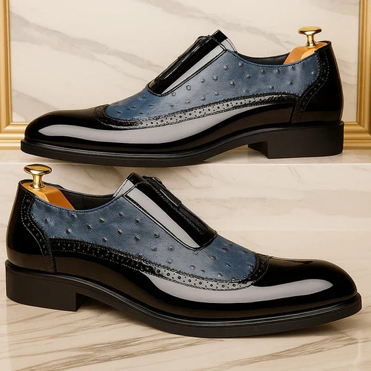 Straußenleder Oxford Herren Anzugschuhe Business
