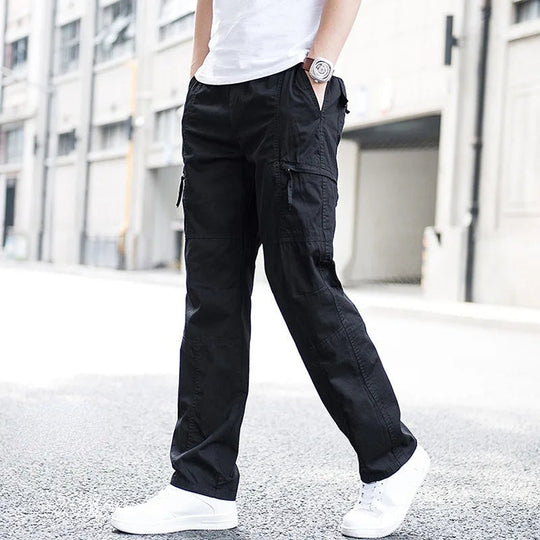 Relaxed Fit Cargohose Herren Outdoor Utility Taschen