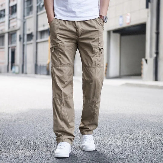 Relaxed Fit Cargohose Herren Outdoor Utility Taschen