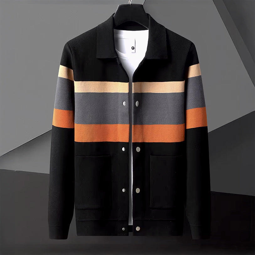 Button-Up Strickjacke Herren Cardigan Baumwolle Elegant
