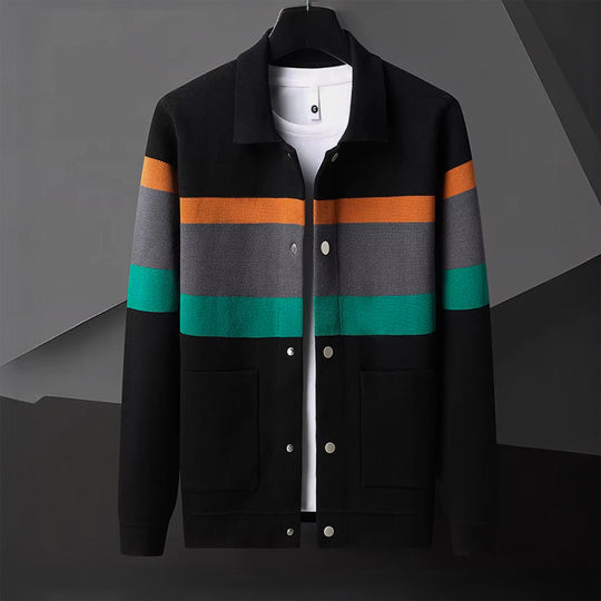 Button-Up Strickjacke Herren Cardigan Baumwolle Elegant
