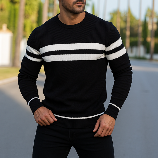 Leichter Baumwoll Pullover Herren Strickpullover Sommer