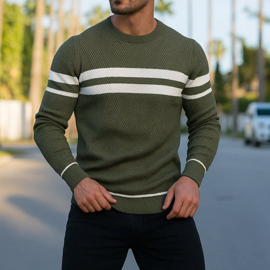 Leichter Baumwoll Pullover Herren Strickpullover Sommer