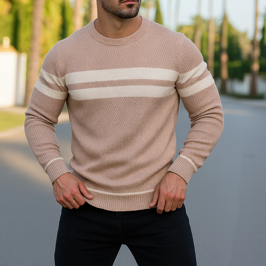 Leichter Baumwoll Pullover Herren Strickpullover Sommer