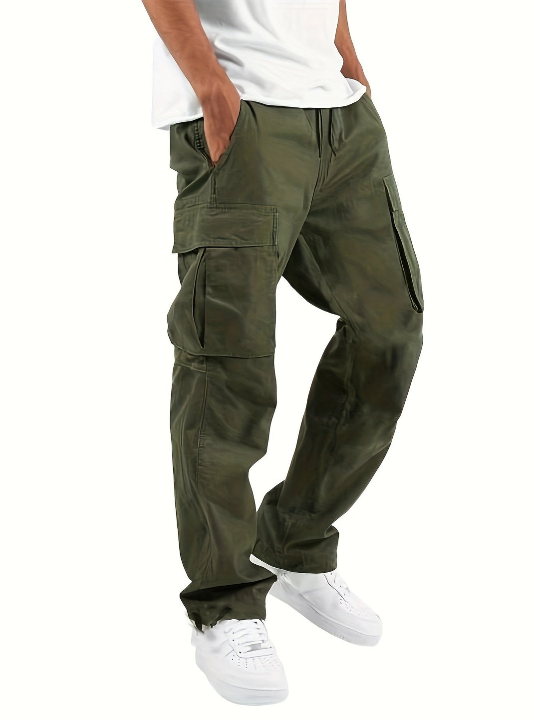Baggy Cargohose Herren Streetwear Utility Taschen Hose