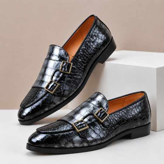 Echtleder Loafer Herren Slip-On Elegant Slipper Schuhe