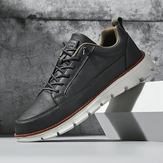 Leder Sneaker Herren Gepolstert Leicht Stoßdämpfend