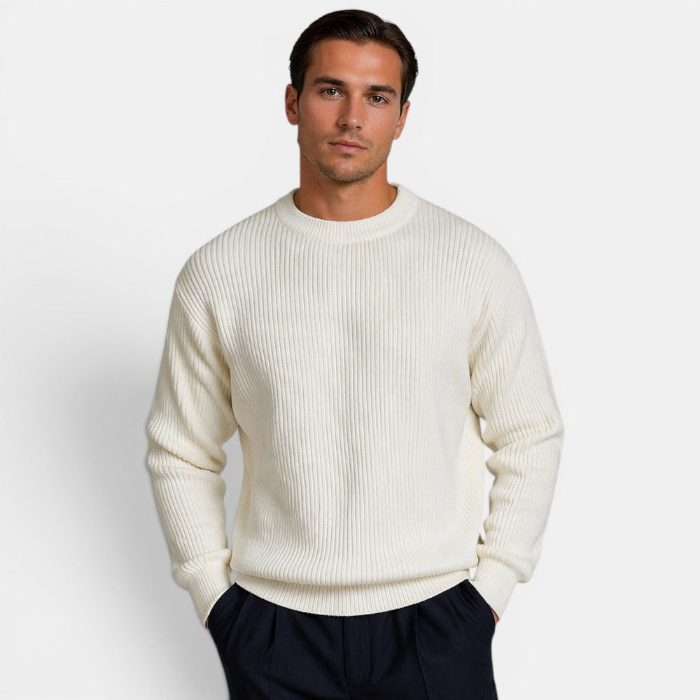 Herren Strick-Rundhals-Pullover – Jennoir