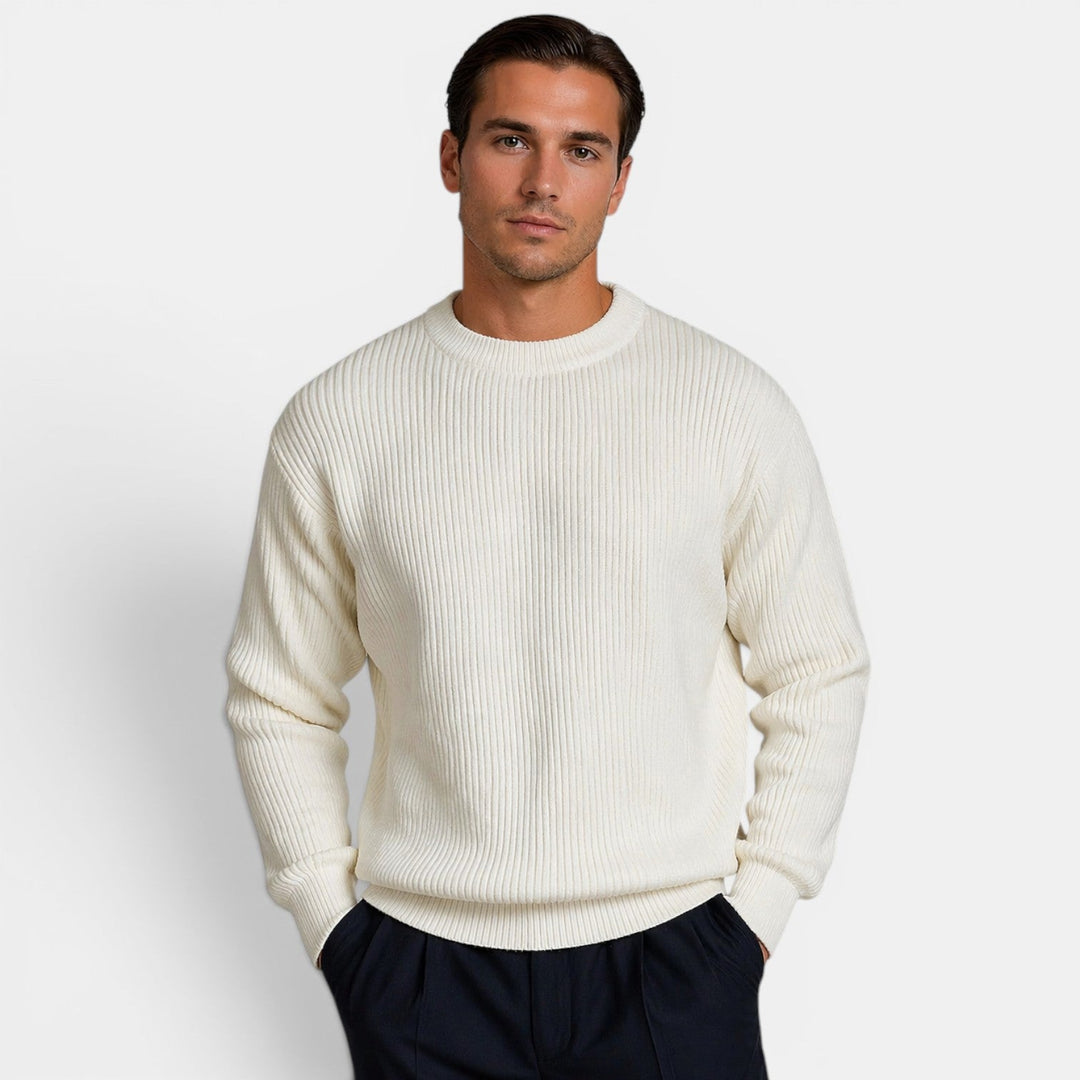 Herren Strick-Rundhals-Pullover – Jennoir