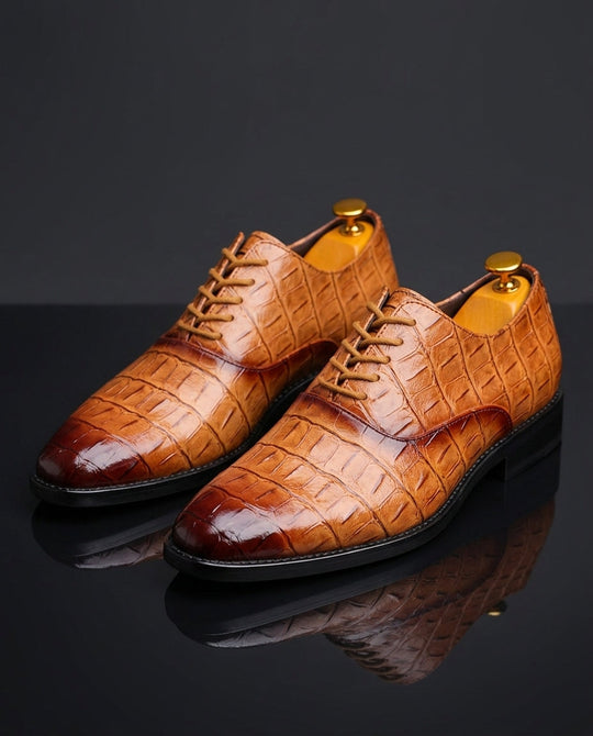 Orthopädische Leder Oxford Herren Elegant Anzugschuhe