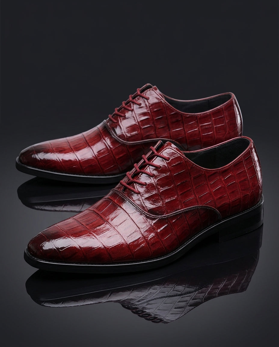 Orthopädische Leder Oxford Herren Elegant Anzugschuhe