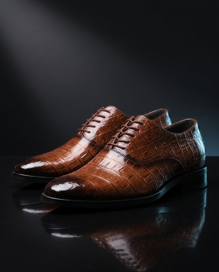 Orthopädische Leder Oxford Herren Elegant Anzugschuhe