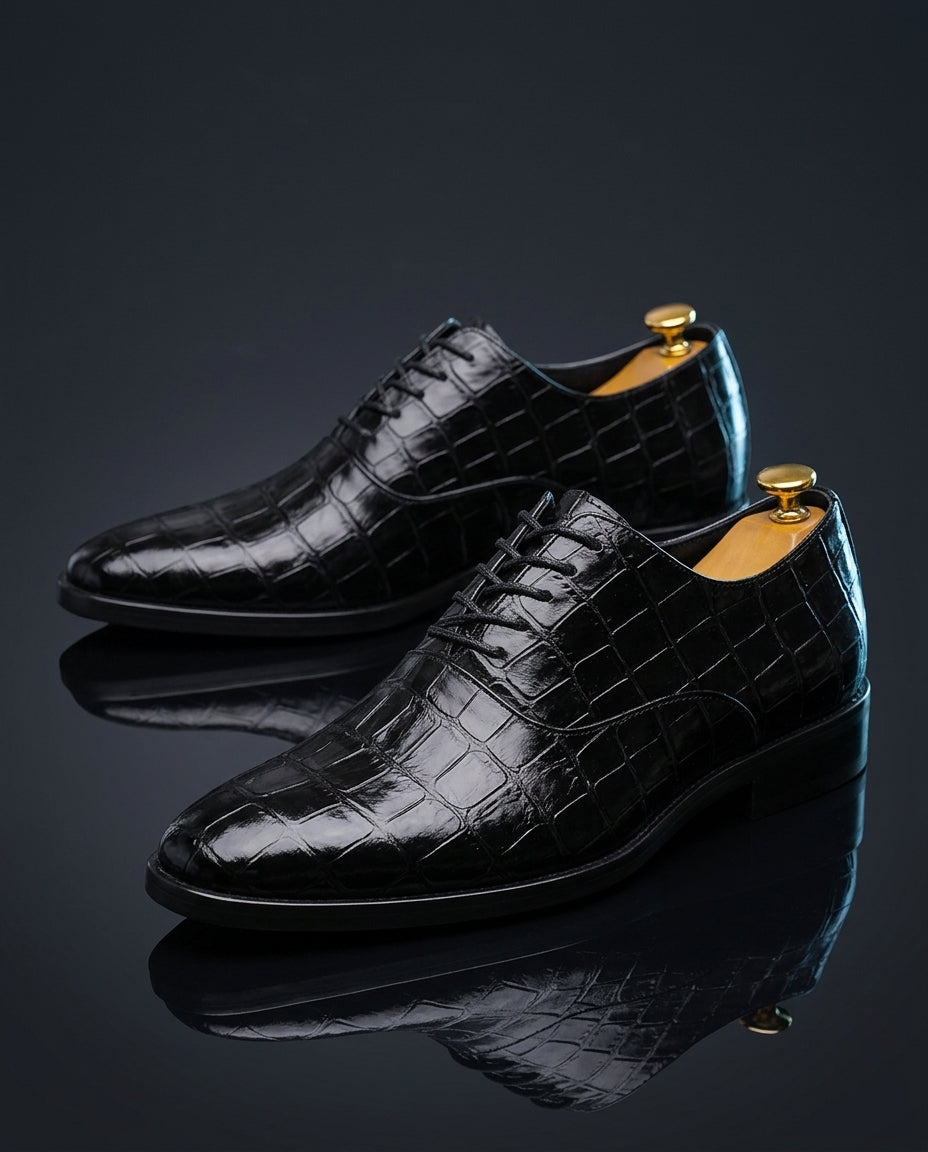 Orthopädische Leder Oxford Herren Elegant Anzugschuhe