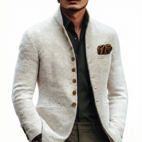 Feiner Cardigan Herren Strickjacke Elegant Einreiher
