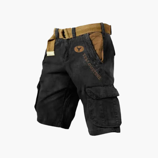Herren Cargo-Shorts mit Gürtel und Seitentaschen – Outdoor Sommer-Shorts