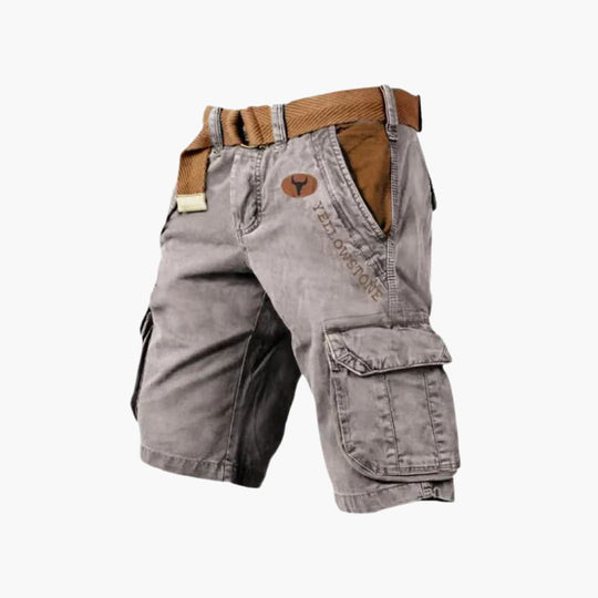 Herren Cargo-Shorts mit Gürtel und Seitentaschen – Outdoor Sommer-Shorts