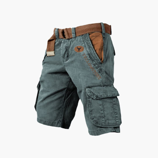 Herren Cargo-Shorts mit Gürtel und Seitentaschen – Outdoor Sommer-Shorts