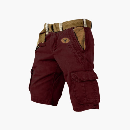 Herren Cargo-Shorts mit Gürtel und Seitentaschen – Outdoor Sommer-Shorts